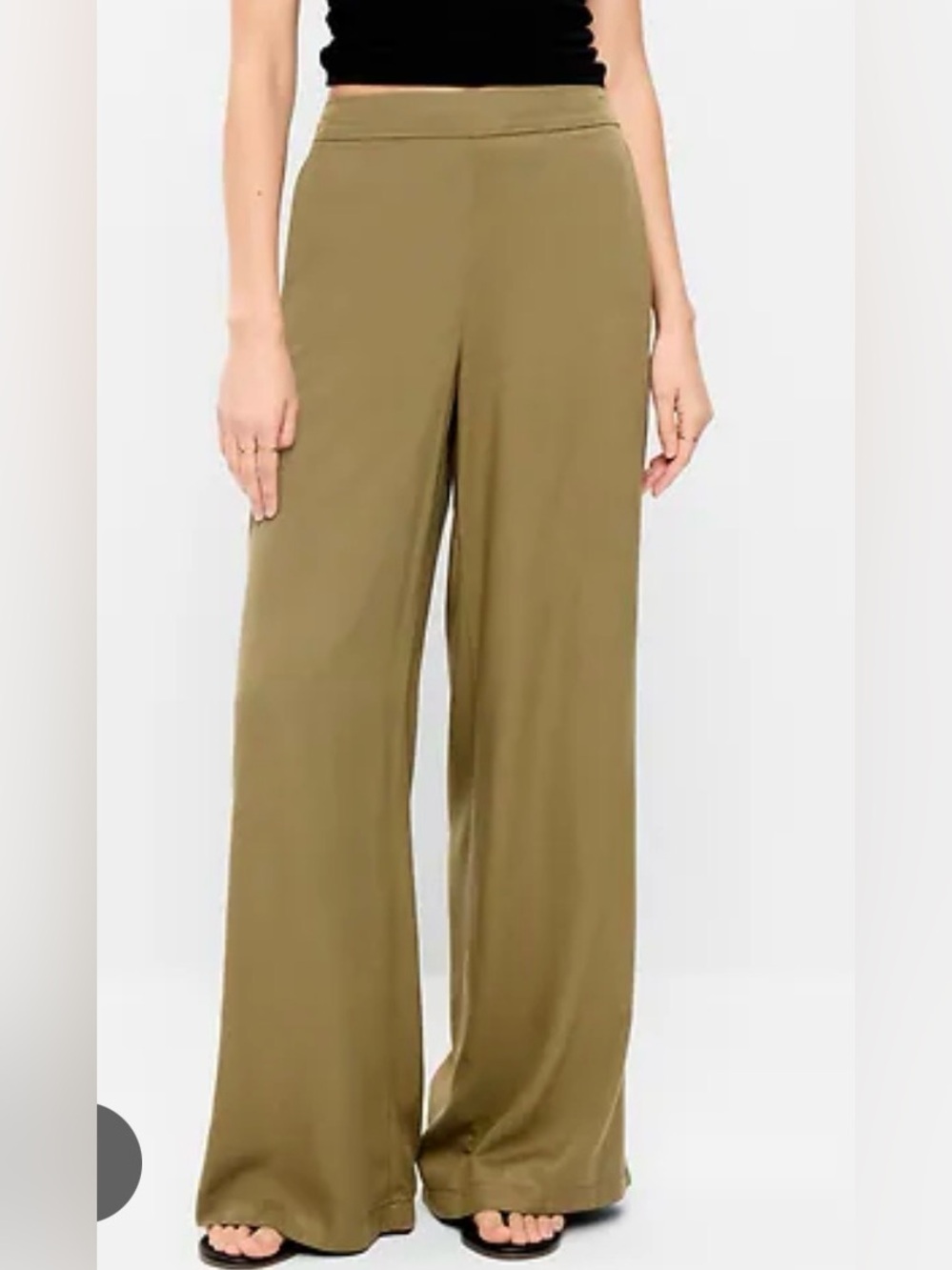 Old Navy Olive Green Straight-Leg trousers